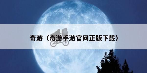 奇游（奇游手游官网正版下载）