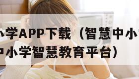智慧中小学APP下载（智慧中小学app下载国家中小学智慧教育平台）