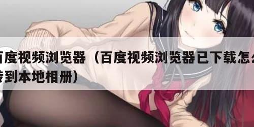 百度视频浏览器（百度视频浏览器已下载怎么转到本地相册）