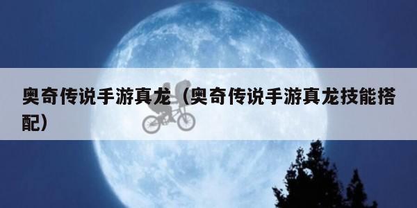 奥奇传说手游真龙（奥奇传说手游真龙技能搭配）