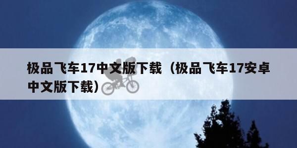 极品飞车17中文版下载（极品飞车17安卓中文版下载）