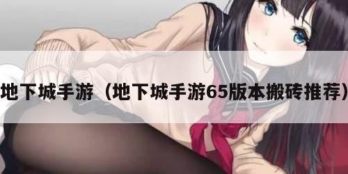 地下城手游（地下城手游65版本搬砖推荐）