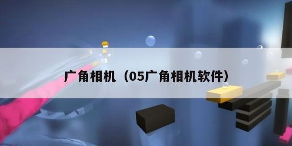 广角相机（05广角相机软件）