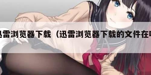 迅雷浏览器下载（迅雷浏览器下载的文件在哪）