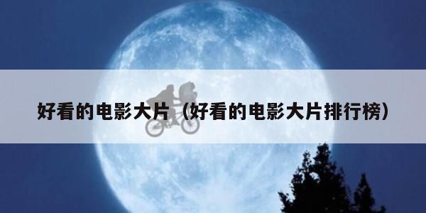 好看的电影大片（好看的电影大片排行榜）