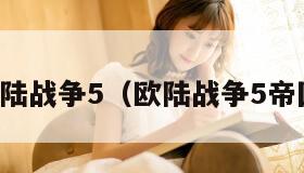 欧陆战争5（欧陆战争5帝国）