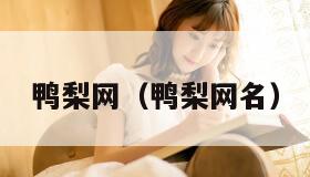 鸭梨网（鸭梨网名）