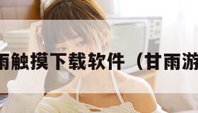 甘雨触摸下载软件（甘雨游戏）