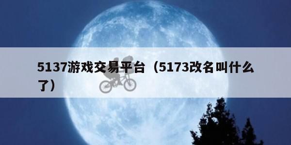5137游戏交易平台（5173改名叫什么了）