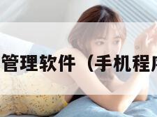 手机程序管理软件(手机程序管理器)