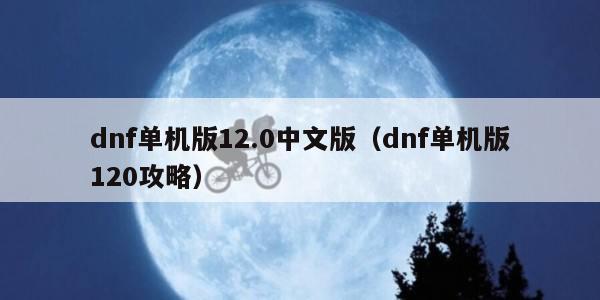 dnf单机版12.0中文版(dnf单机版120攻略)