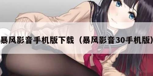 暴风影音手机版下载(暴风影音30手机版)