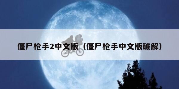 僵尸枪手2中文版(僵尸枪手中文版破解)