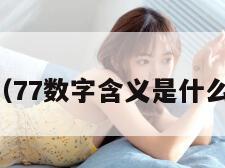 77书（77数字含义是什么意思）