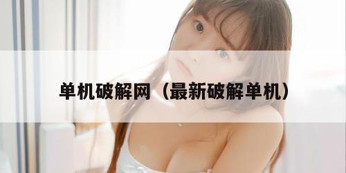单机破解网(最新破解单机)